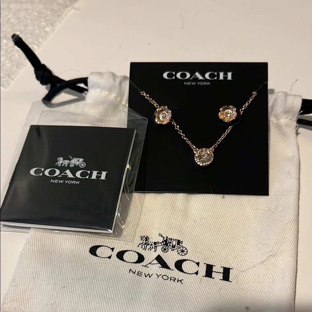 Coach Gold Necklace with Timeless Elegance